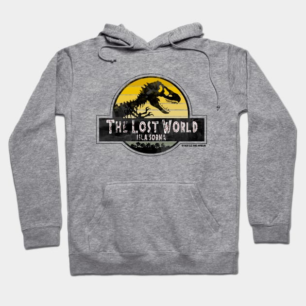 Isla Sorna - The Lost World Park Sunset Logo Hoodie by Jurassic Merch